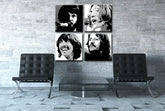 Ročno poslikano slikarstvo POP Art BEATLES 4 kosi bea4 | različne velikosti